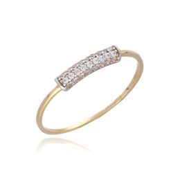 MOISS prsten ze žlutého zlata BICOLOR