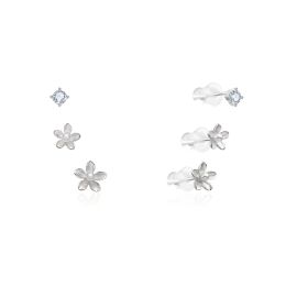 MOISS stříbrné náušnice KVĚTINA