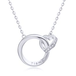 MOISS stříbrný náhrdelník SRDCE