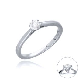 MOISS LG diamantový prsten z bílého zlata