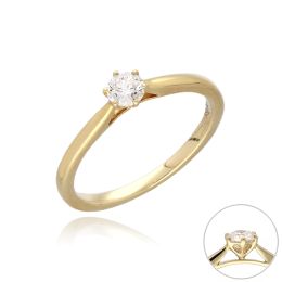 MOISS LG diamantový prsten ze žlutého zlata