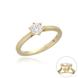 MOISS LG diamantový prsten ze žlutého zlata