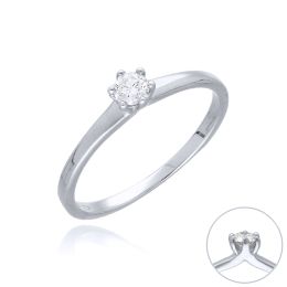 MOISS LG diamantový prsten z bílého zlata