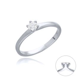 MOISS LG diamantový prsten z bílého zlata