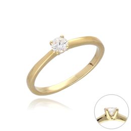 MOISS LG diamantový prsten ze žlutého zlata