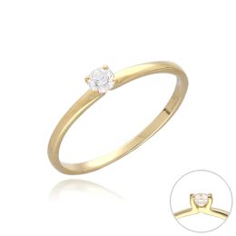MOISS LG diamantový prsten ze žlutého zlata