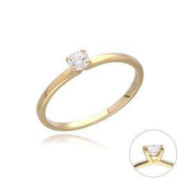 MOISS LG diamantový prsten ze žlutého zlata