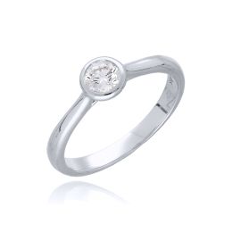 MOISS LG diamantový prsten z bílého zlata