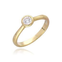 MOISS LG diamantový prsten ze žlutého zlata