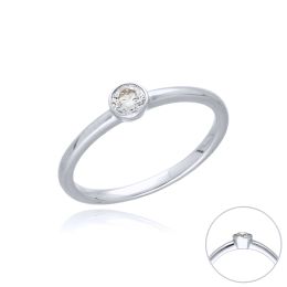 MOISS LG diamantový prsten z bílého zlata