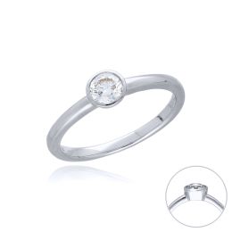 MOISS LG diamantový prsten z bílého zlata