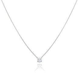 MOISS LG diamantový náhrdelník z bílého zlata