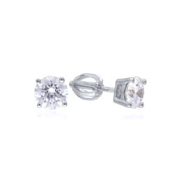 MOISS LG diamantové náušnice z bílého zlata