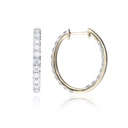 MOISS LG diamantové náušnice ze žlutého zlata