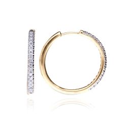 MOISS LG diamantové náušnice ze žlutého zlata