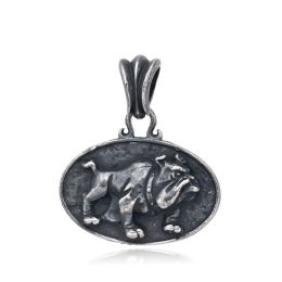 DIVERSE stříbrný přívěsek BULDOK