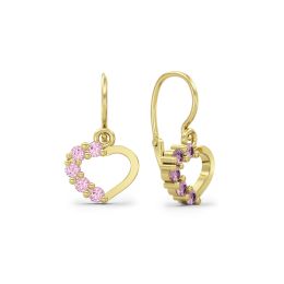 MOISS dětské náušnice ze žlutého zlata SRDCE