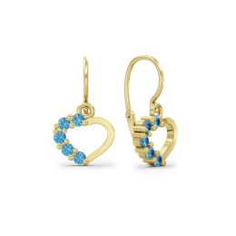 MOISS dětské náušnice ze žlutého zlata SRDCE