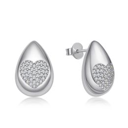 MOISS stříbrné náušnice SRDCE