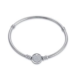 MOISS stříbrný náramek na korálek SRDCE