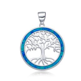 MOISS stříbrný přívěsek STROM ŽIVOTA OPÁL