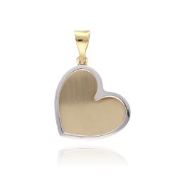 MOISS přívěsek ze žlutého zlata BICOLOR SRDCE