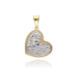 MOISS přívěsek ze žlutého zlata BICOLOR SRDCE