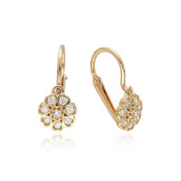MOISS dětské náušnice ze žlutého zlata KVĚTINA
