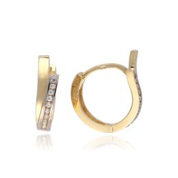 MOISS náušnice ze žlutého zlata