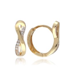 MOISS náušnice ze žlutého zlata