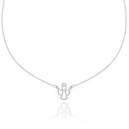 MOISS náhrdelník z bílého zlata ANDĚL