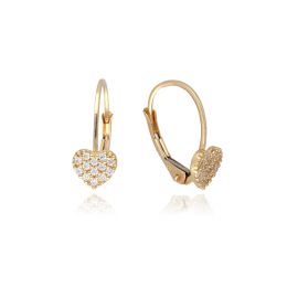 MOISS dětské náušnice ze žlutého zlata SRDCE
