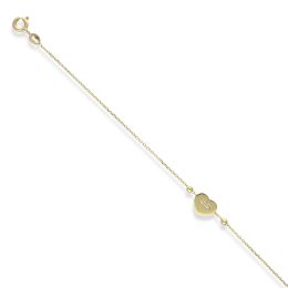 MOISS náramek ze žlutého zlata SRDCE