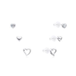 MOISS stříbrné náušnice SRDCE