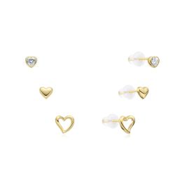 MOISS stříbrné náušnice GOLD