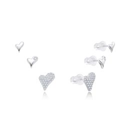 MOISS stříbrné náušnice SRDCE