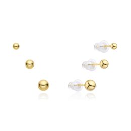 MOISS stříbrné náušnice GOLD