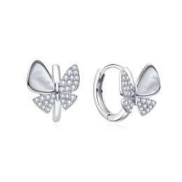 MOISS dětské stříbrné náušnice MOTÝL