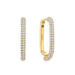 MOISS stříbrné náušnice GOLD