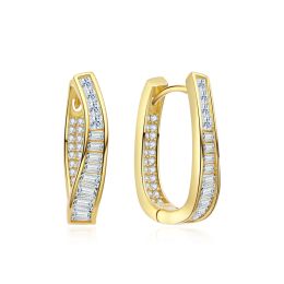 MOISS stříbrné náušnice GOLD