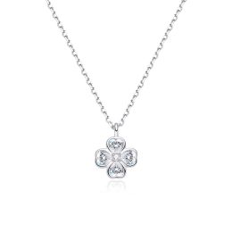 MOISS stříbrný náhrdelník ČTYŘLÍSTEK