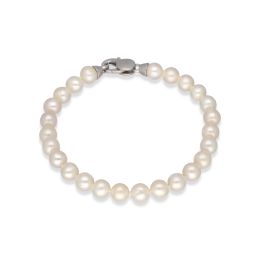 MOISS stříbrný náramek s perlami
