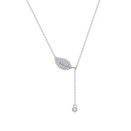 MOISS stříbrný náhrdelník LIST