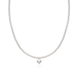 MOISS stříbrný náhrdelník SRDCE
