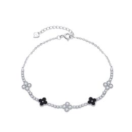 MOISS stříbrný náramek KVĚTINA