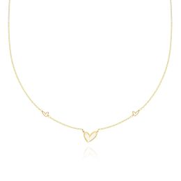 MOISS náhrdelník ze žlutého zlata SRDCE