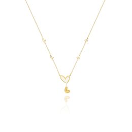 MOISS náhrdelník ze žlutého zlata SRDCE