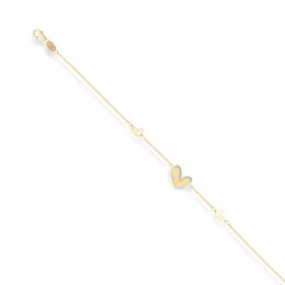 MOISS náramek ze žlutého zlata SRDCE