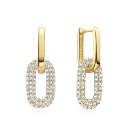 MOISS stříbrné náušnice GOLD