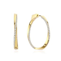 MOISS stříbrné náušnice GOLD